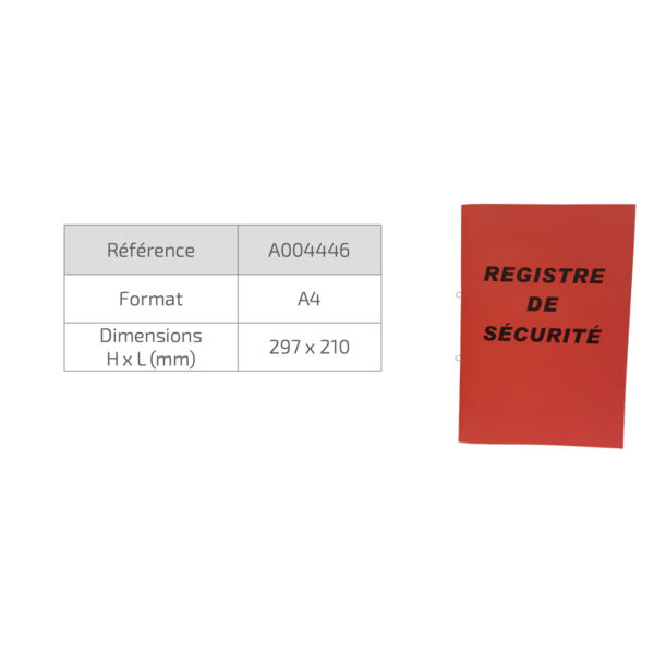 Registre de sécurité incendie